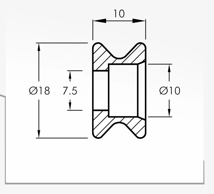 Rolling Guides — technical drawing