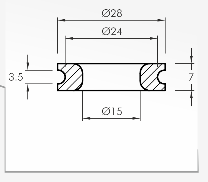 Rolling Guides — technical drawing