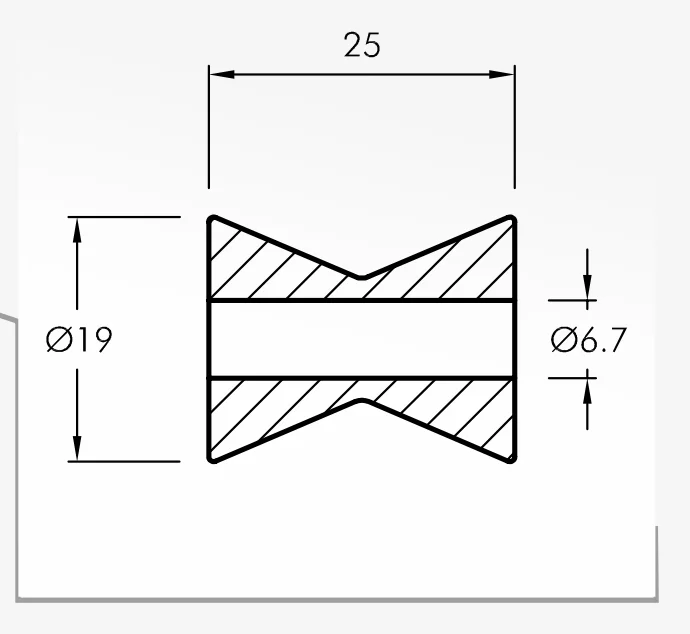 Rolling Guides — technical drawing