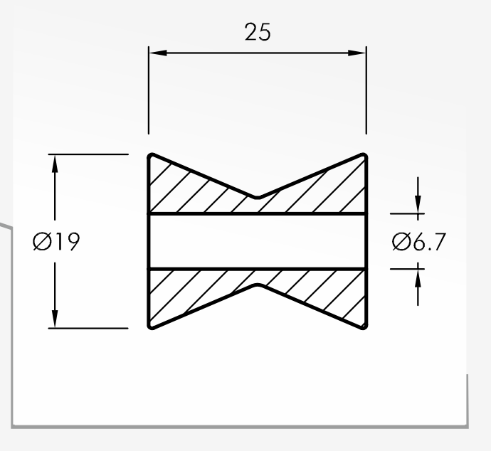 Rolling Guides — technical drawing