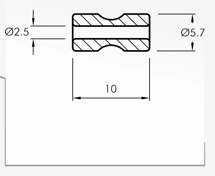 Rolling Guides — technical drawing