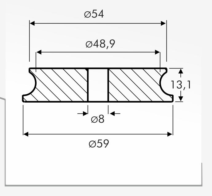 Rolling Guides — technical drawing