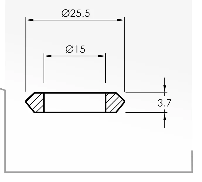 Eyelet Guides — technical drawing