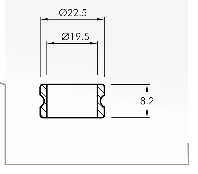 Eyelet Guides — technical drawing
