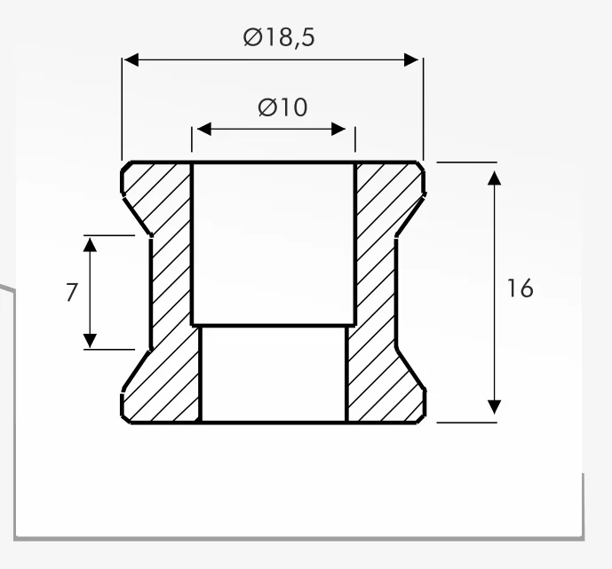 Rolling Guides — technical drawing
