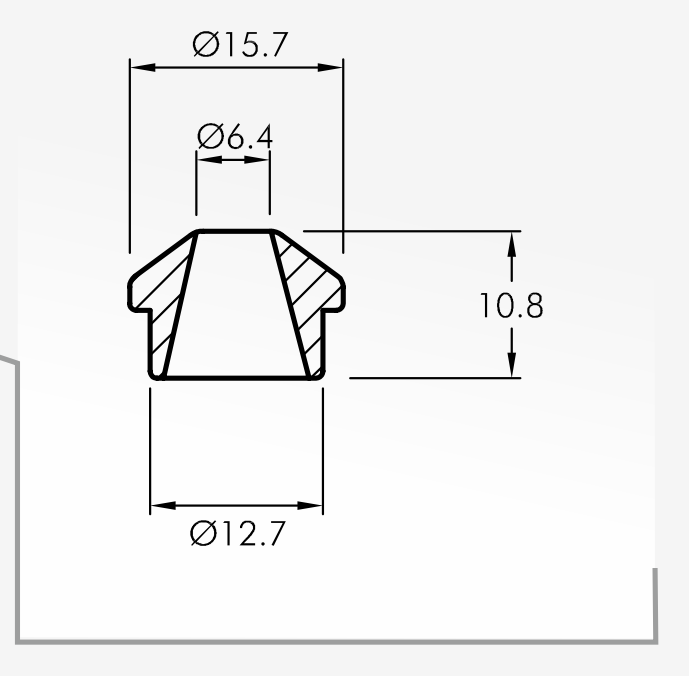 Eyelet Guides — technical drawing
