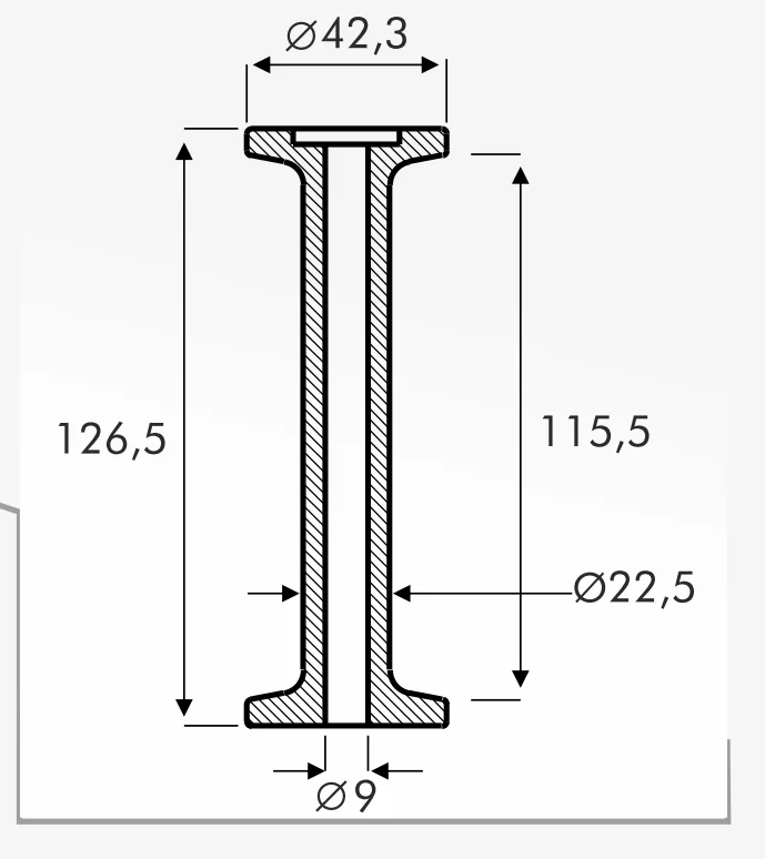 Rolling Guides — technical drawing