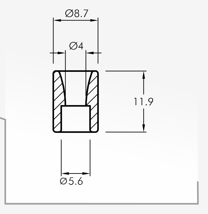 Eyelet Guides — technical drawing