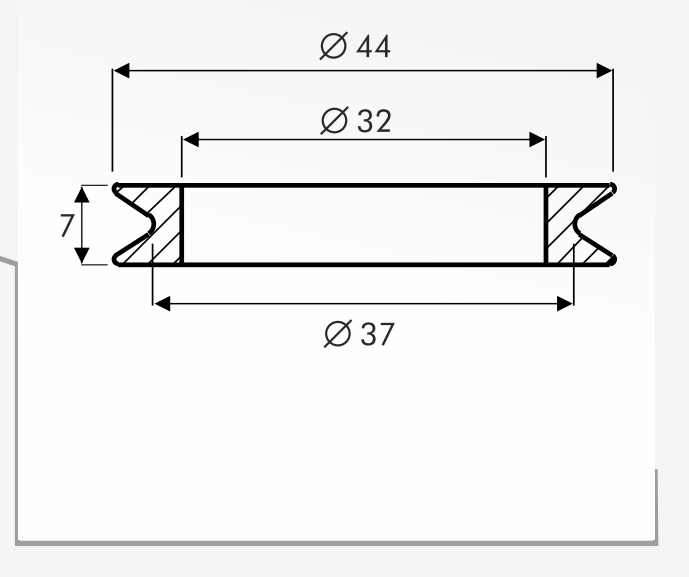 Rolling Guides — technical drawing