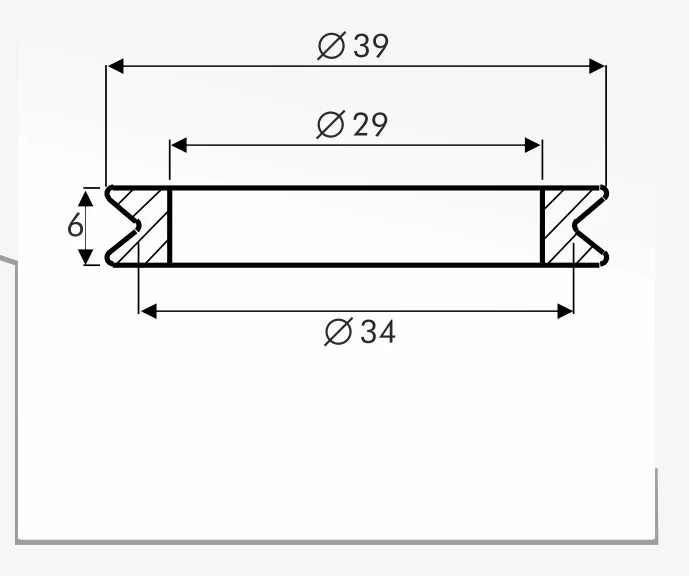 Rolling Guides — technical drawing