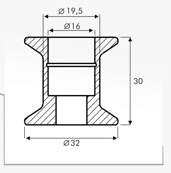 Rolling Guides — technical drawing