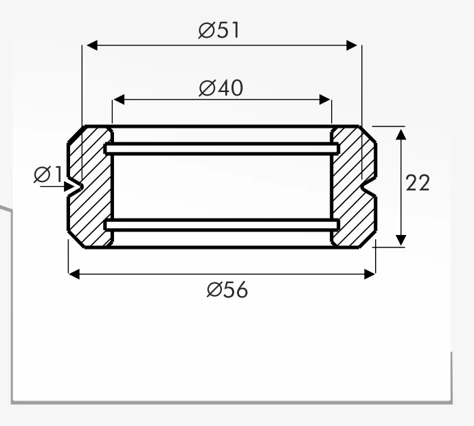 Rolling Guides — technical drawing
