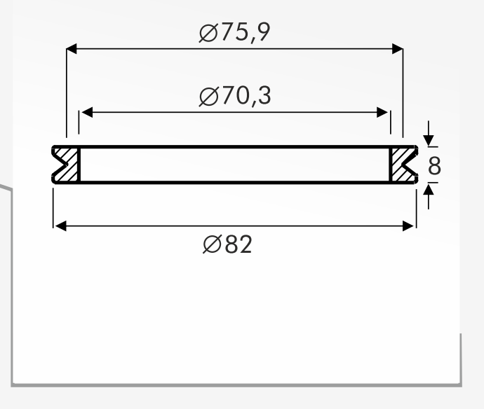 Rolling Guides — technical drawing