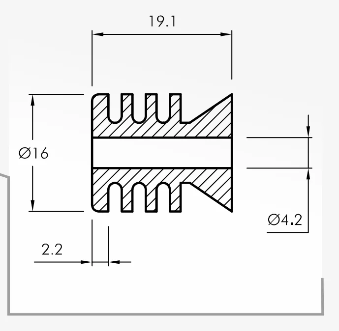 Rolling Guides — technical drawing