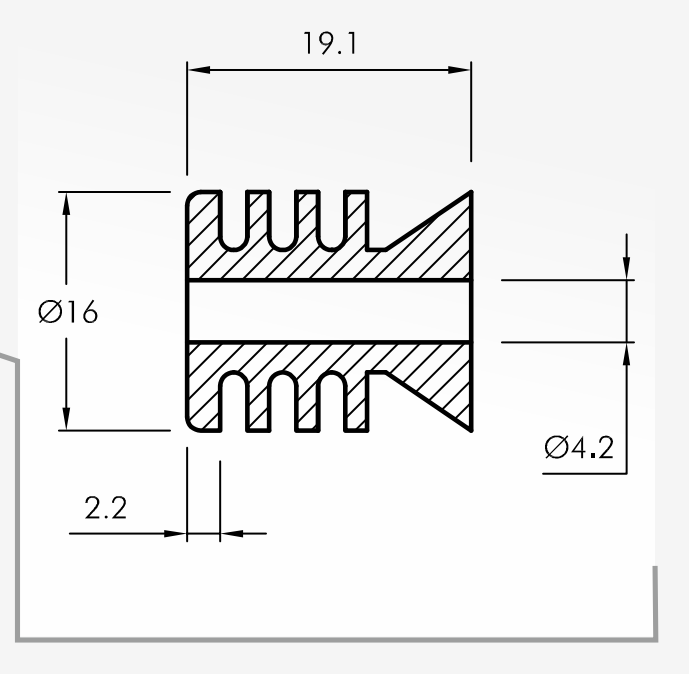 Rolling Guides — technical drawing