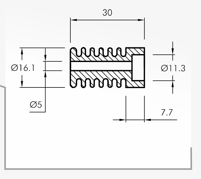 Rolling Guides — technical drawing