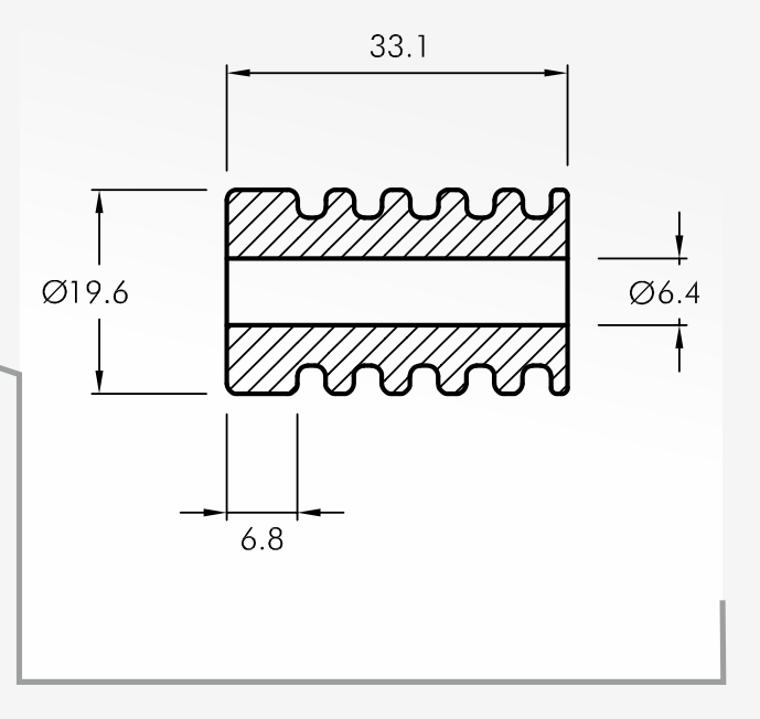 Rolling Guides — technical drawing