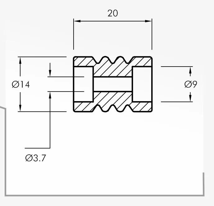 Rolling Guides — technical drawing