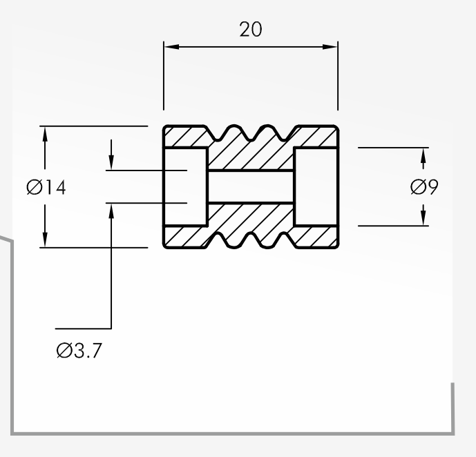 Rolling Guides — technical drawing