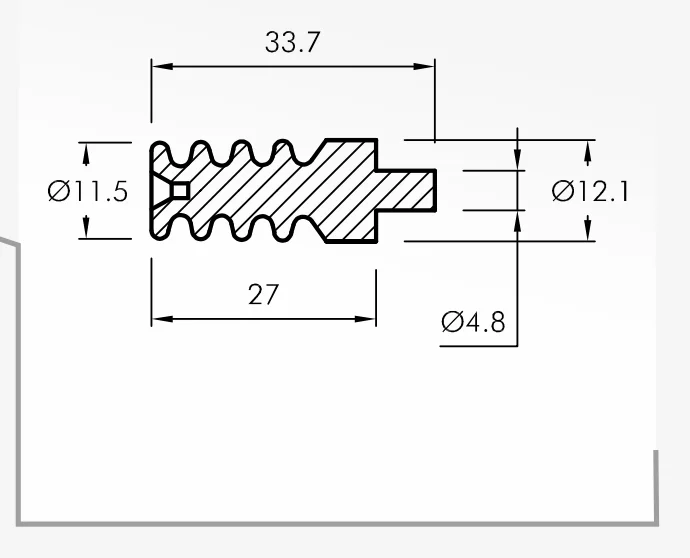 Rolling Guides — technical drawing