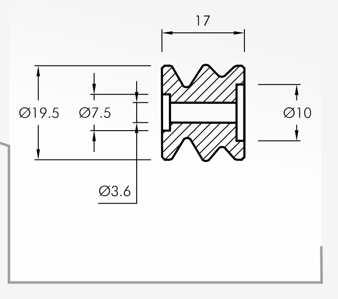 Rolling Guides — technical drawing