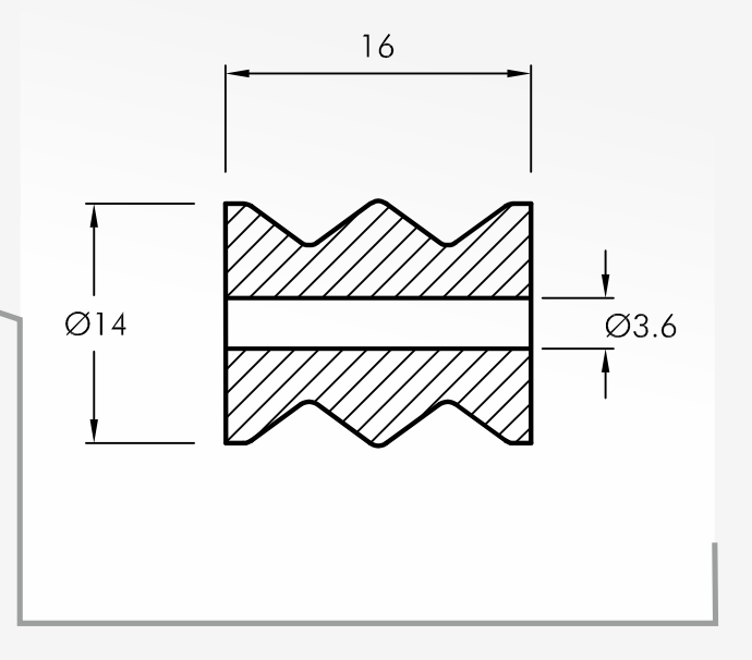 Rolling Guides — technical drawing