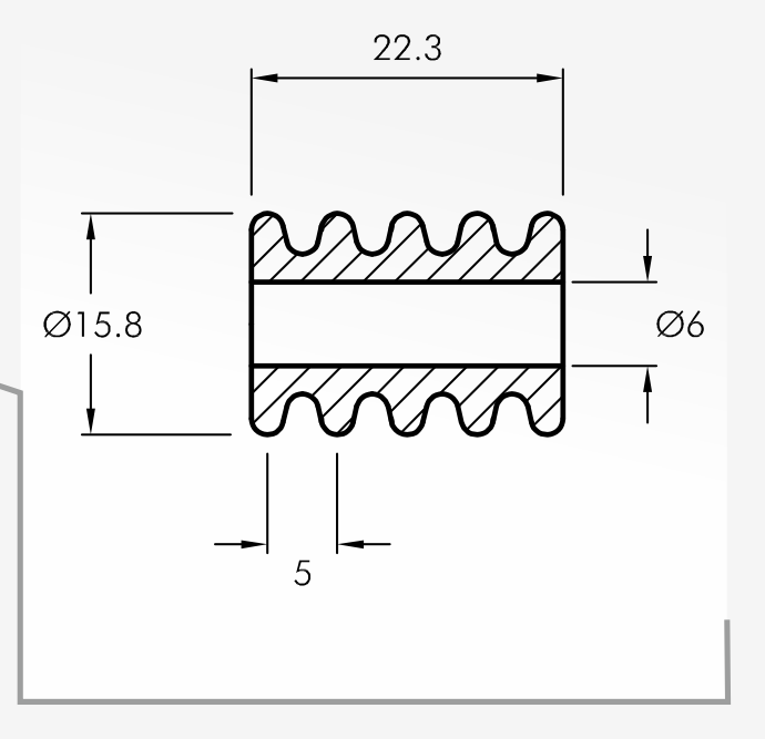 Rolling Guides — technical drawing