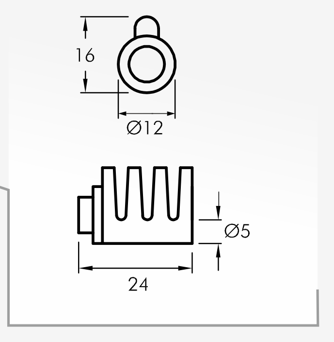 Rolling Guides — technical drawing