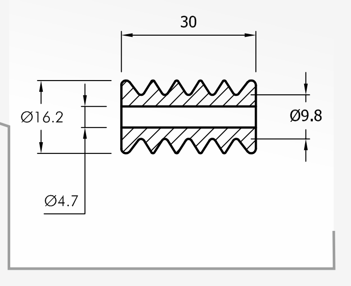 Rolling Guides — technical drawing