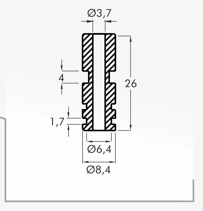 Eyelet Guides — technical drawing