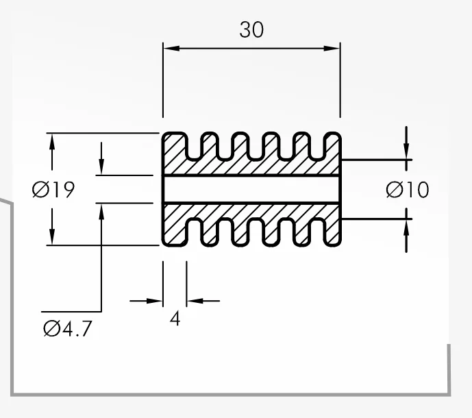 Rolling Guides — technical drawing