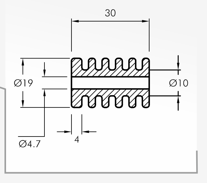 Rolling Guides — technical drawing