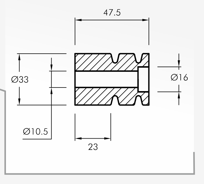 Rolling Guides — technical drawing