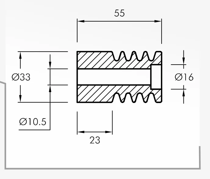 Rolling Guides — technical drawing