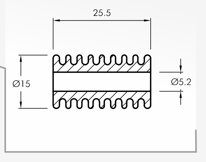 Rolling Guides — technical drawing