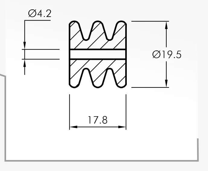 Rolling Guides — technical drawing