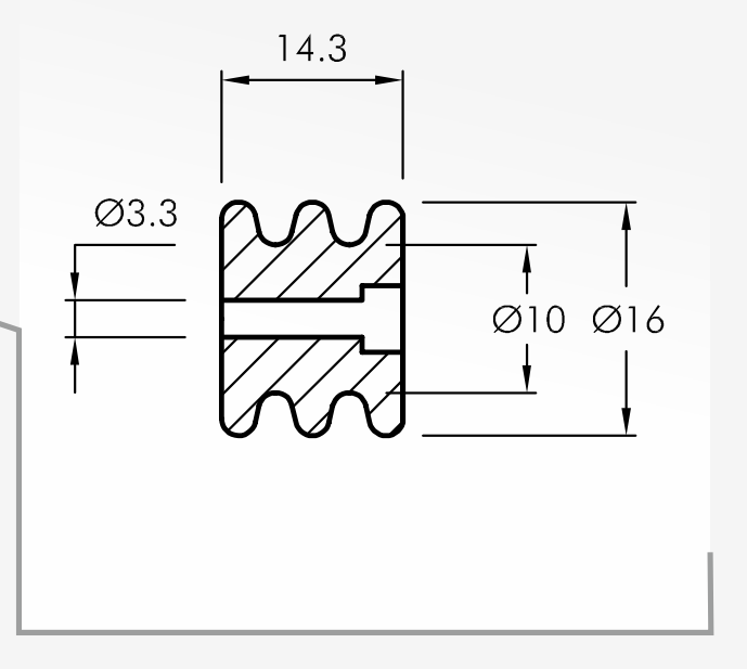 Rolling Guides — technical drawing