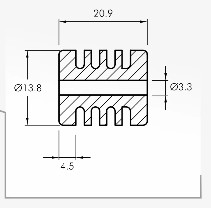 Rolling Guides — technical drawing