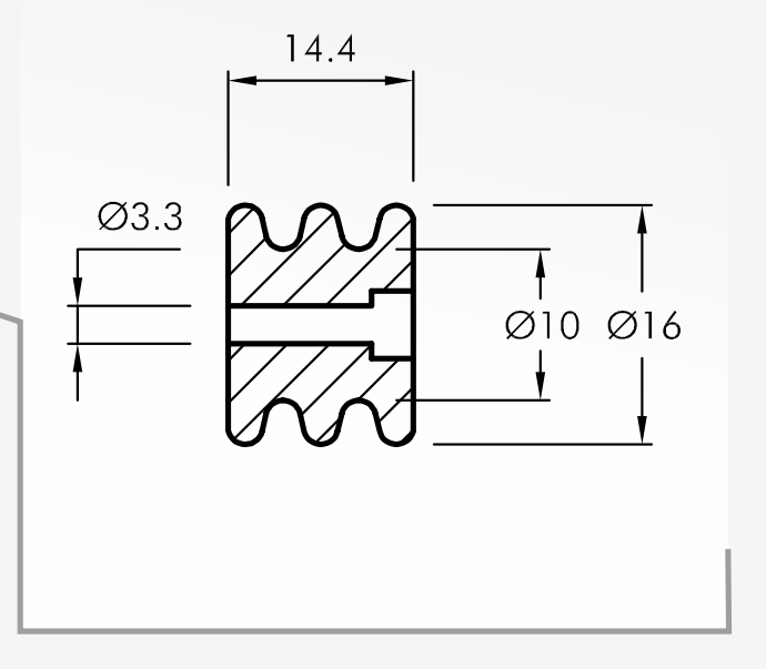 Rolling Guides — technical drawing