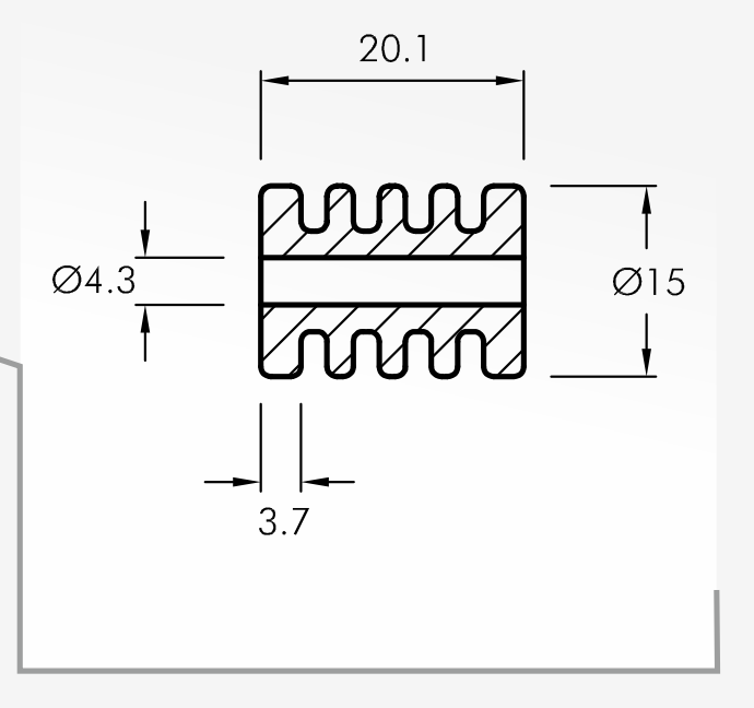 Rolling Guides — technical drawing