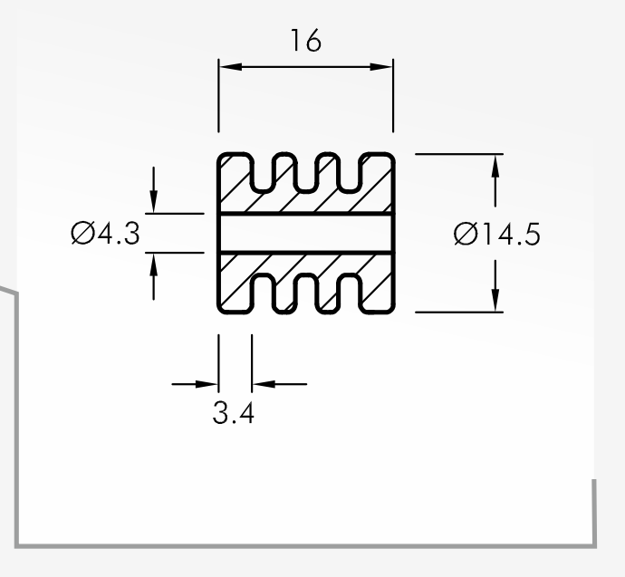 Rolling Guides — technical drawing