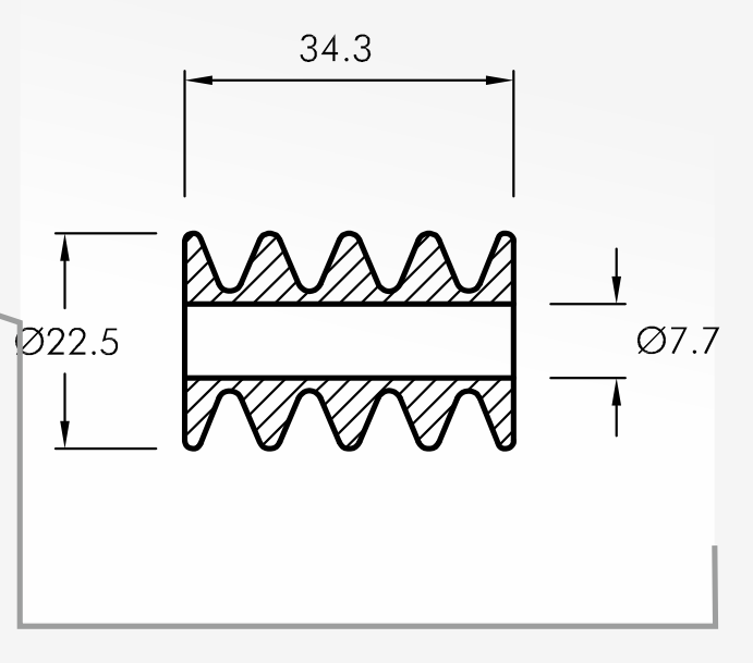 Rolling Guides — technical drawing