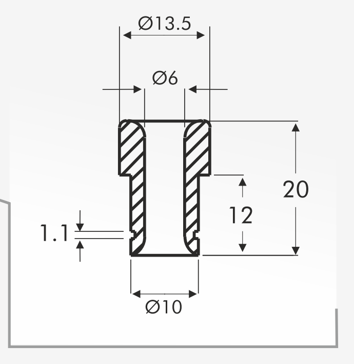 Eyelet Guides — technical drawing