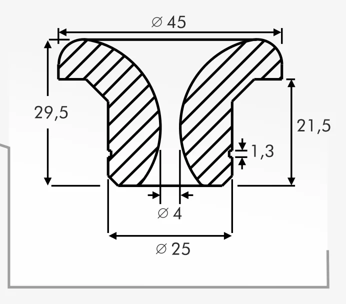 Eyelet Guides — technical drawing