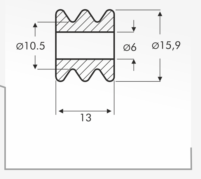 Rolling Guides — technical drawing