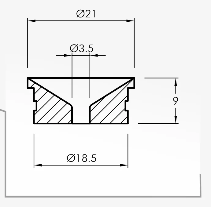 Eyelet Guides — technical drawing