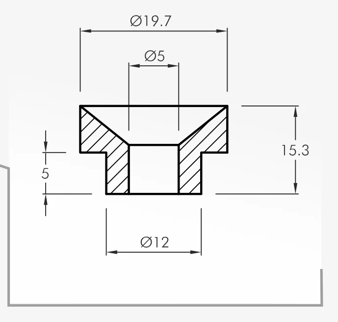 Eyelet Guides — technical drawing