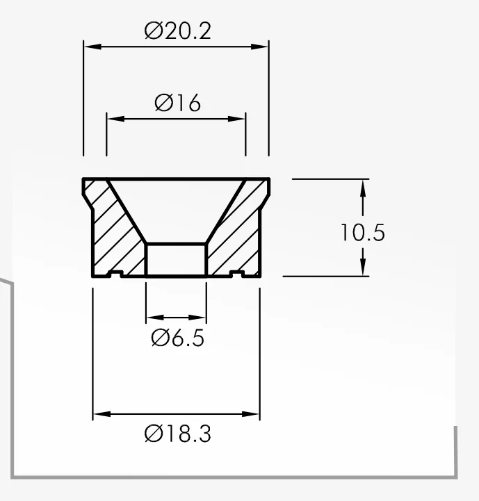 Eyelet Guides — technical drawing