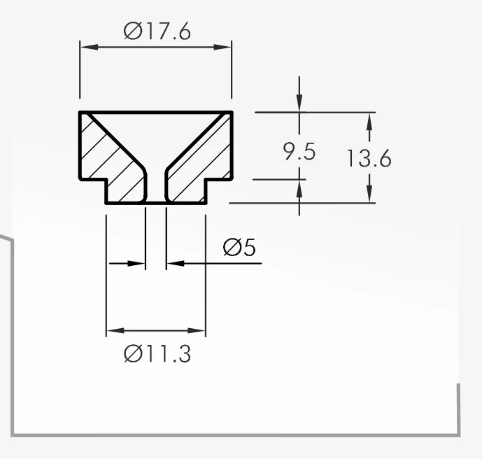 Eyelet Guides — technical drawing