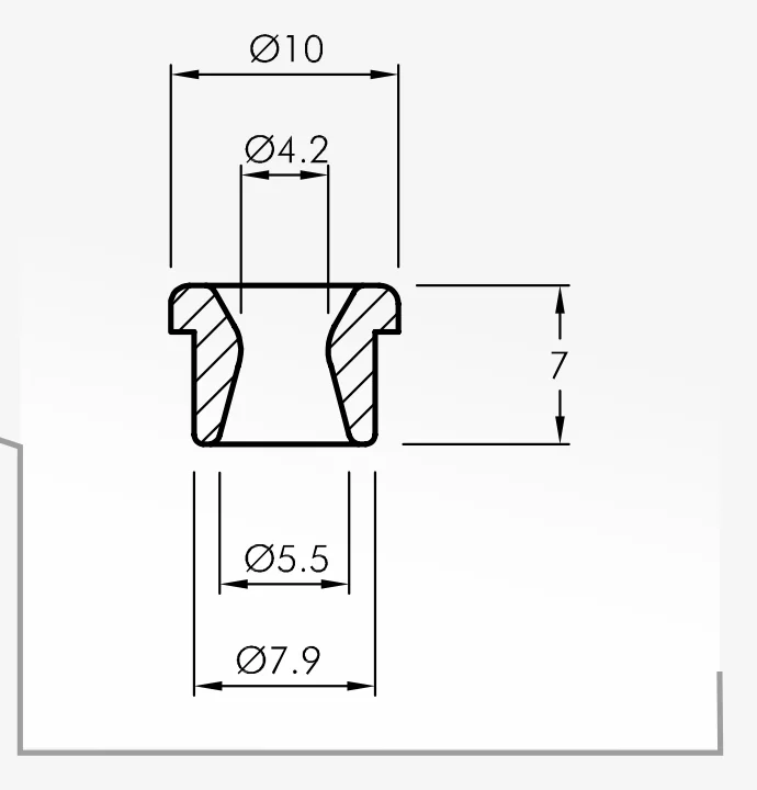 Eyelet Guides — technical drawing